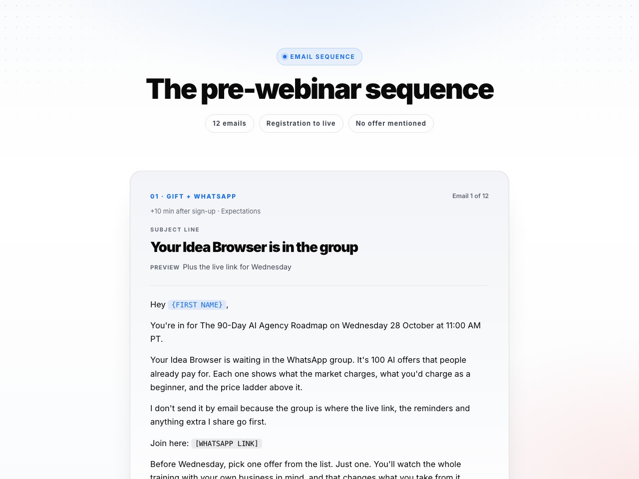 Pre-webinar preview